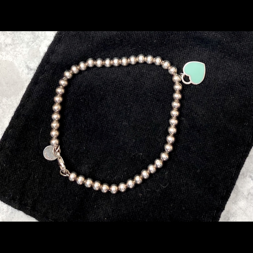 Tiffany & Co. Sterling Silver bead bracelet w/ tag